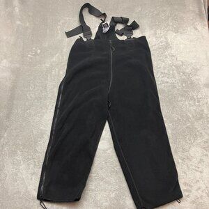 US Army Cold Weather Overalls Pants Polartec Fleece Black Large Short Regular